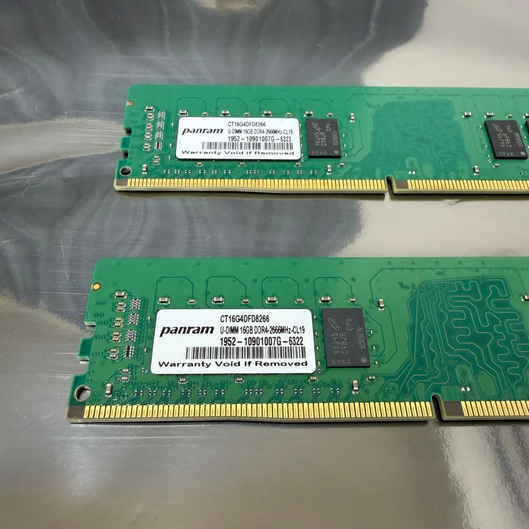 Crucial メモリ DDR4-2666 32GB(16GB×2枚)