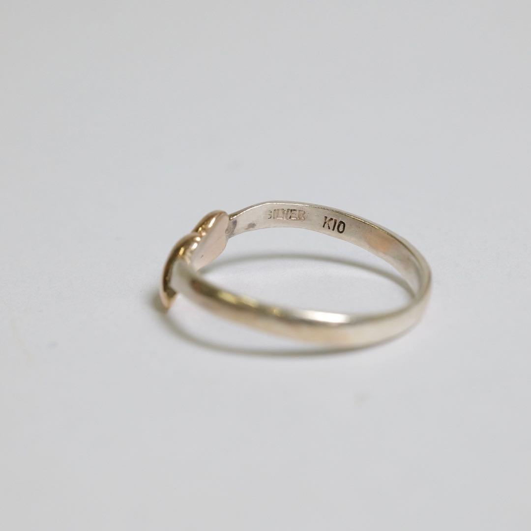 K10 シルバー コンビ 指輪 リング 6点 まとめ約9.92g