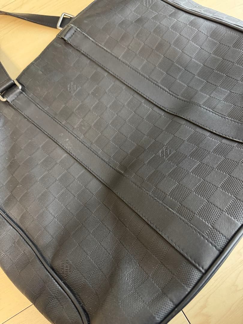 【ジャンク品】ルイヴィトン タダオPM ダミエアンフィニ ブラック レザー