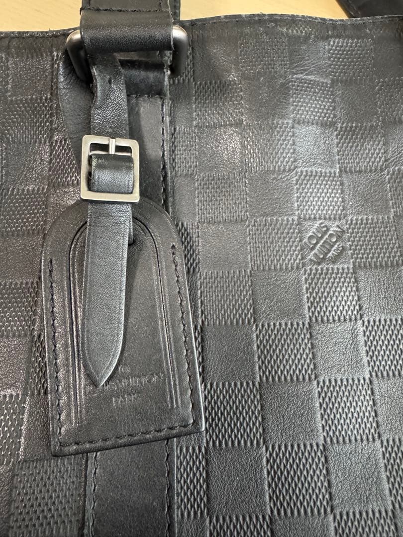 【ジャンク品】ルイヴィトン タダオPM ダミエアンフィニ ブラック レザー