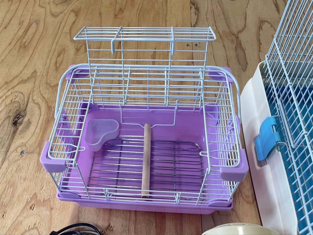 【セット】鳥かご、ヒーター、インコ飼育グッズ