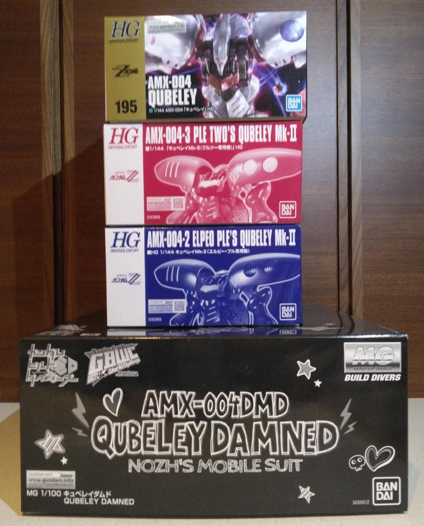 AMX-004 Qubeley　MG／HG キュベレイ 4点セット