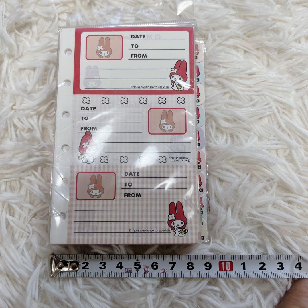 希少✨新品未使用 サンリオ マイメロディー リフィル 手帳 赤ずきん レトロ ④