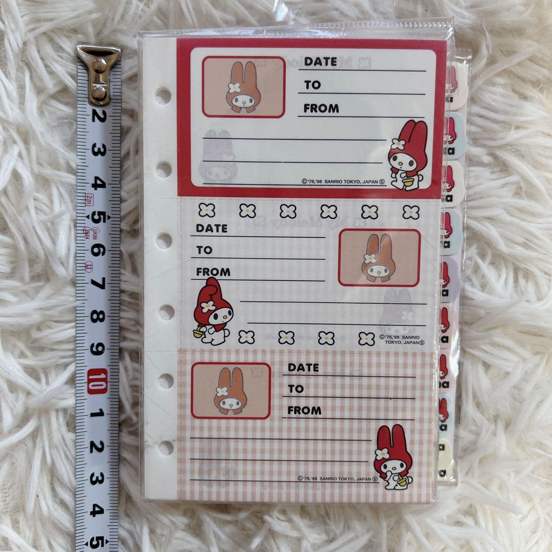 希少✨新品未使用 サンリオ マイメロディー リフィル 手帳 赤ずきん レトロ ④