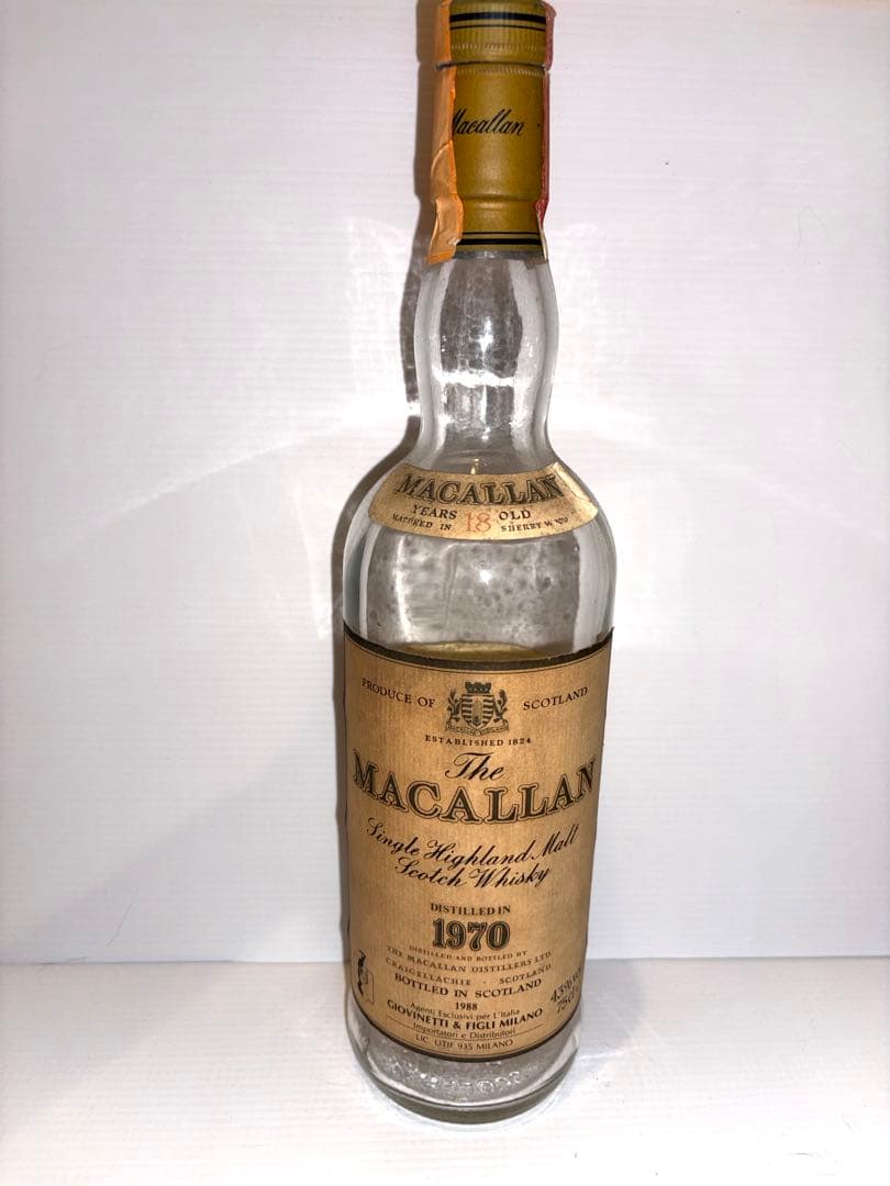 【空瓶】The Macallan 18年 1970 750ml