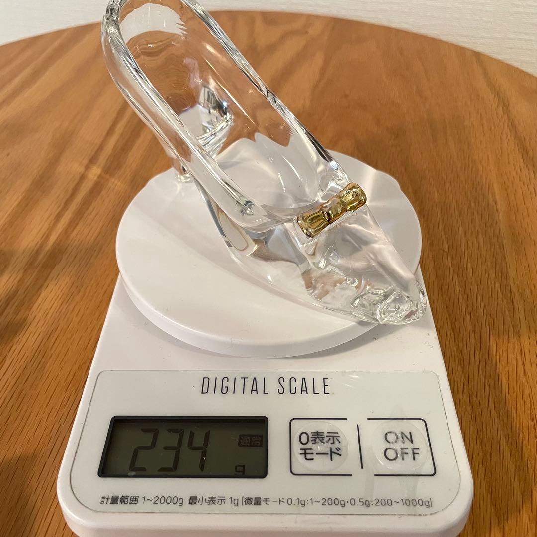 【豪華3点】シンデレラの靴＋小さなミッキー&ミニーのドアベル　ガラス製ディズニー