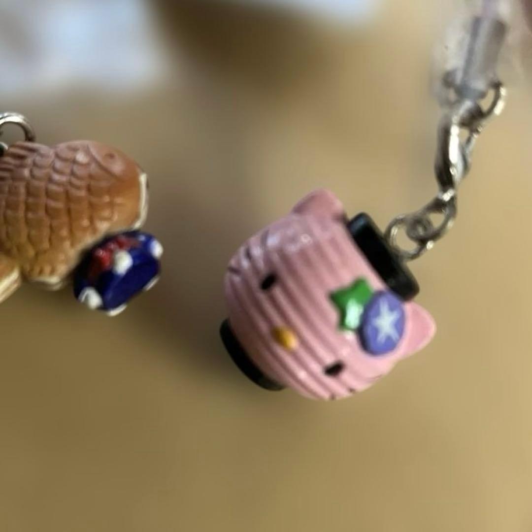 新品❤️ストラップ　キティ　風鈴　たい焼き 提灯　金魚　平成　レトロ　激レア