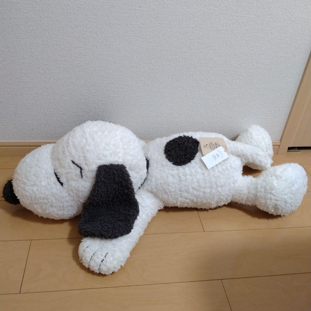 ジェラートピケ スヌーピービッグぬいぐるみ