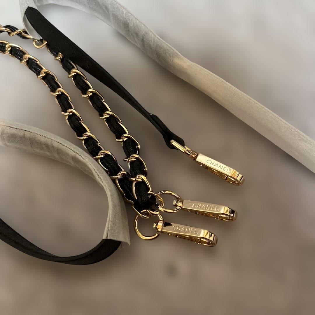 CHANEL 黒 キルティング ショルダーバッグ2WAY