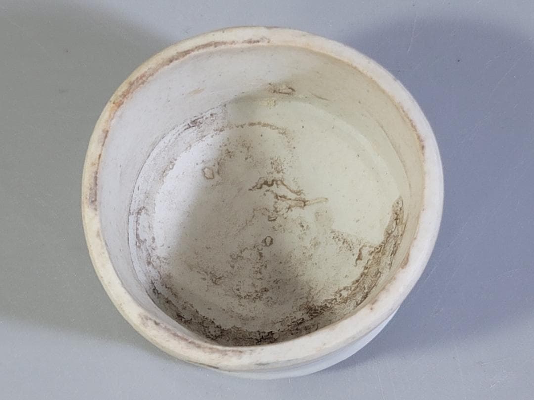 中国 色絵 花盆絵 六方 茶壷 DT448