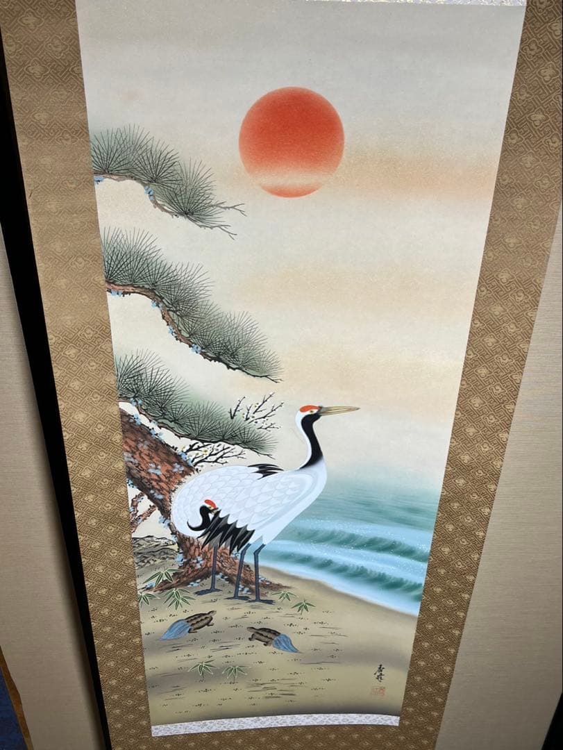 新年縁起物　双鶴亀未使用状態良 長期保管品安価で！