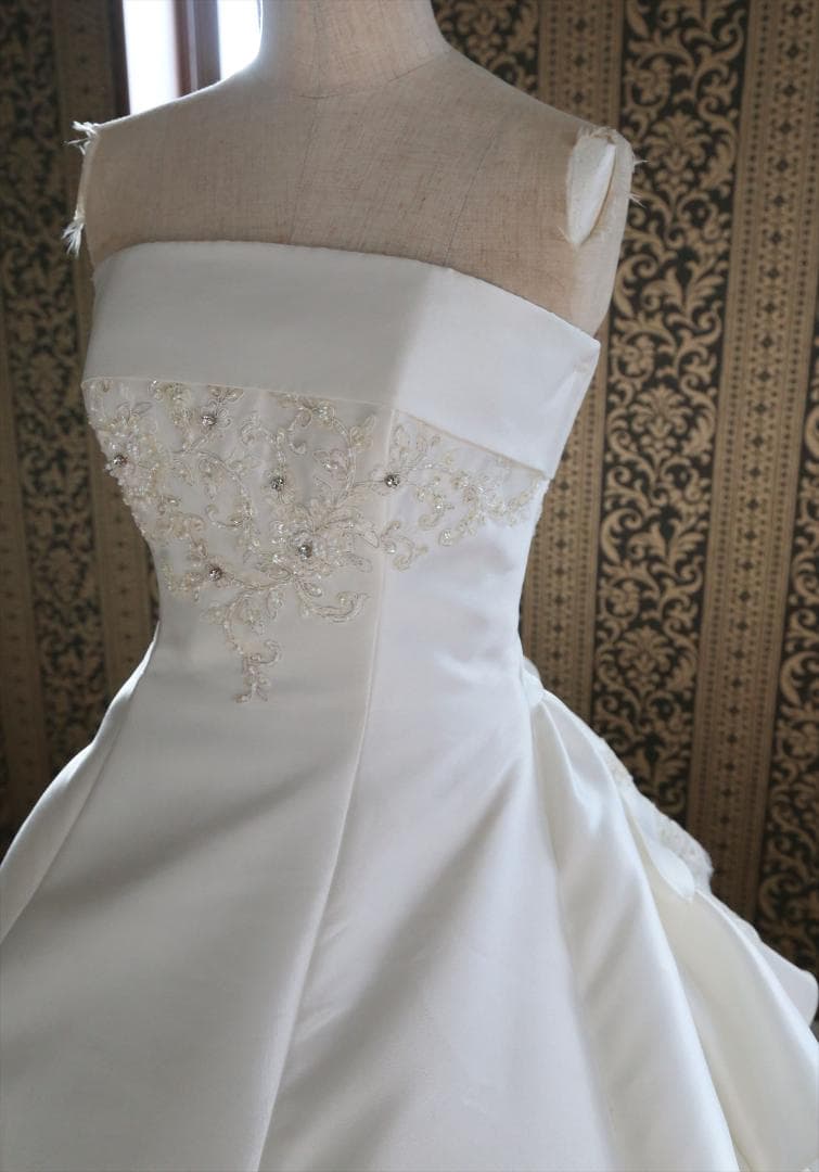 571ナチュラルビューティー高級ウエディングドレス11号13号15号編み上げ