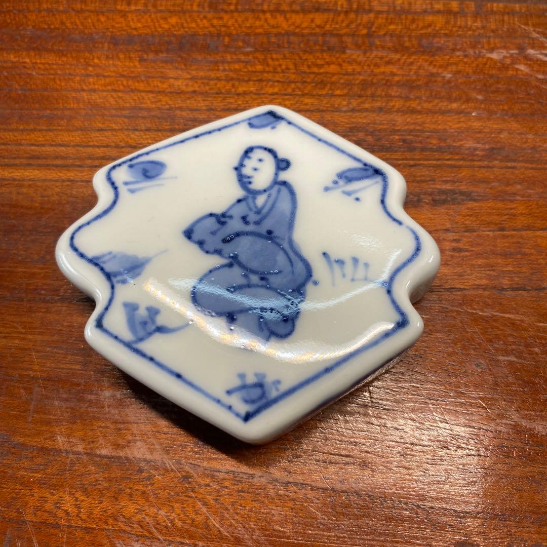 【茶道具】真葛香斎造　呉州松皮菱香合（共箱）