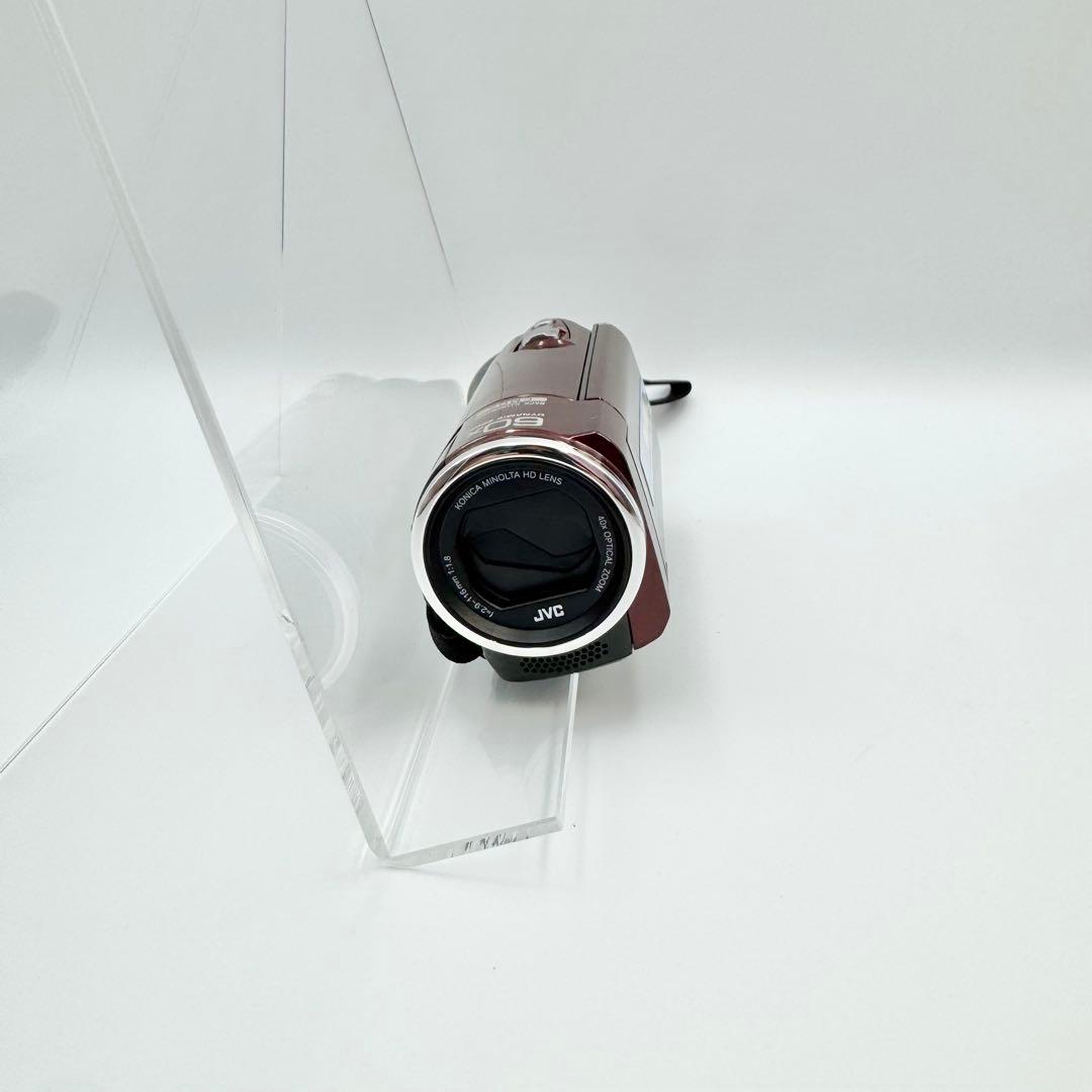【美品】JVC GZ-E66-R ビデオカメラ フルHD 光学40倍ズーム