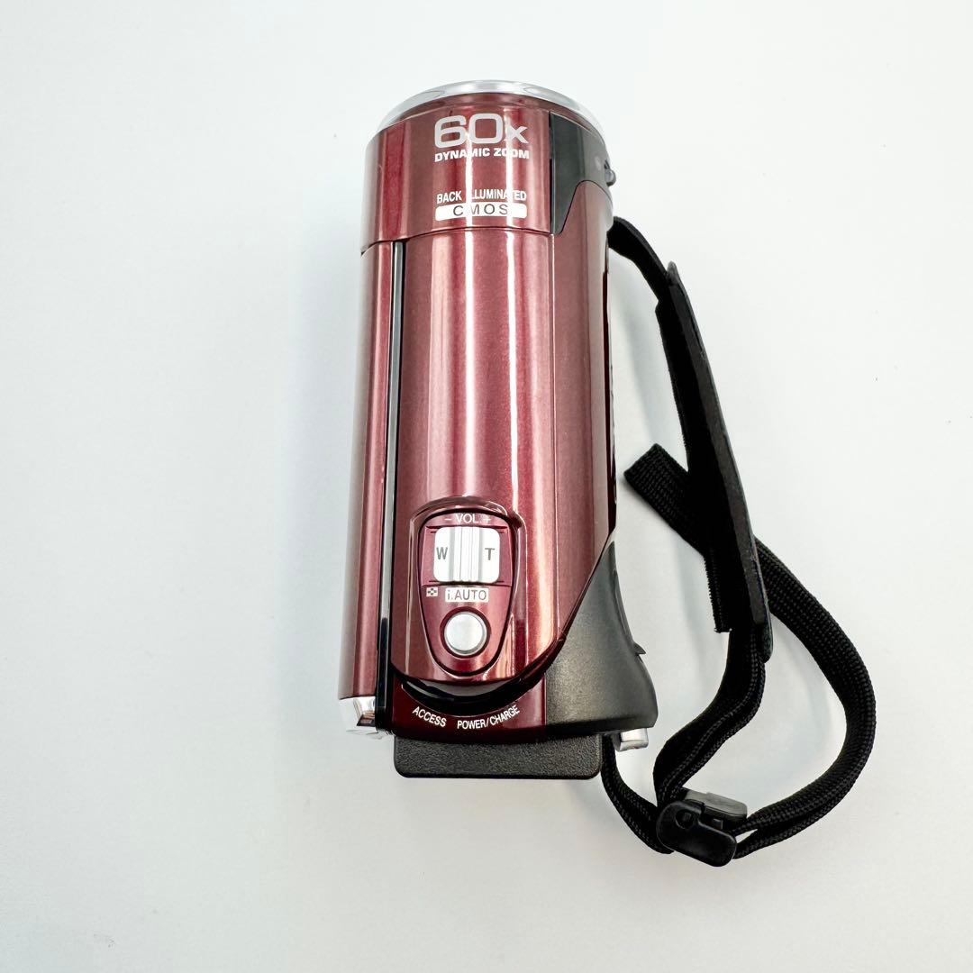 【美品】JVC GZ-E66-R ビデオカメラ フルHD 光学40倍ズーム