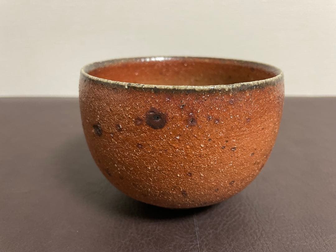 三代山田常山　常滑茶盌　共箱　共布　栞　茶碗　茶道具