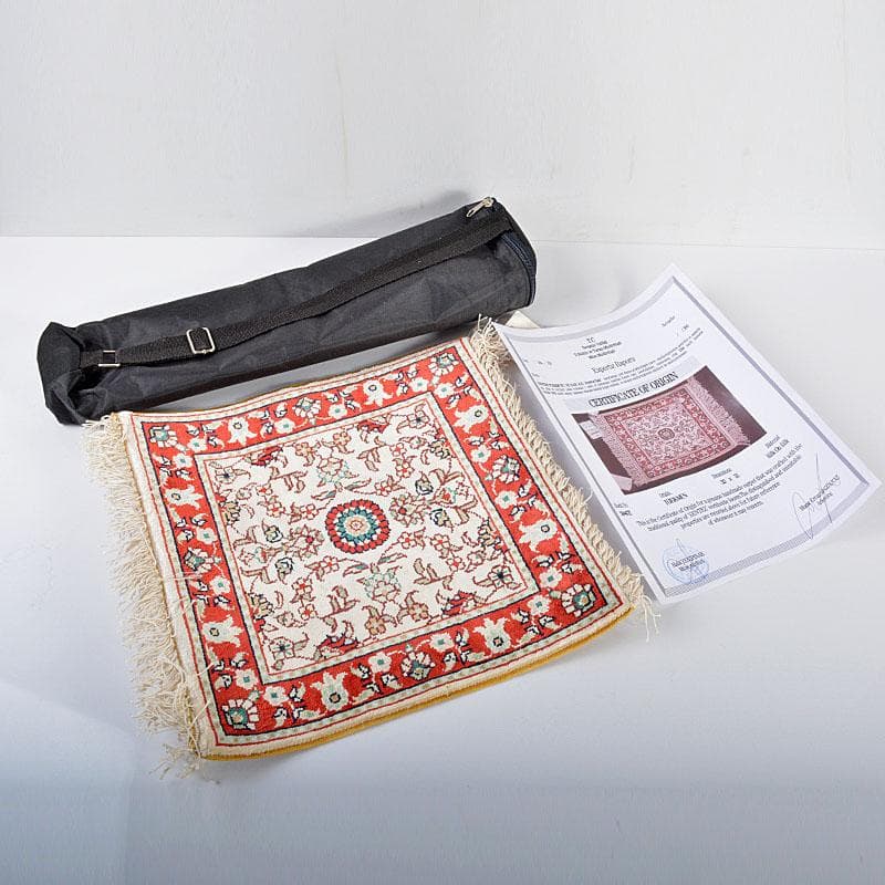 トルクメン　ペルシャ絨毯　段通　ケース・原産地証明書付　V　R4321