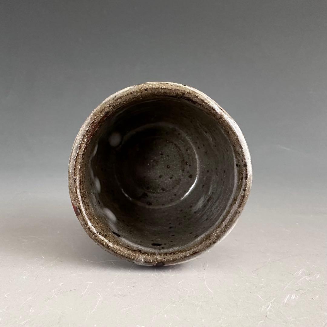 酒器　紅梅文　酒盃　ぐい呑み　虎溪山　水月窯　荒川武夫　共箱　多治見　陶芸　懐石