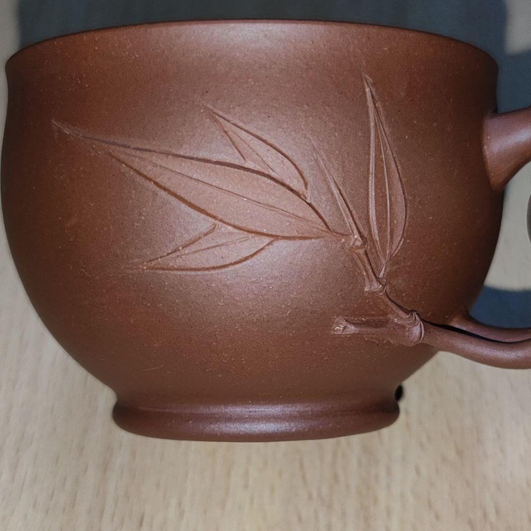 【新年特価10%OFF❤️】中国美術品 　中国宜興紫砂珈琲カップ 肉薄