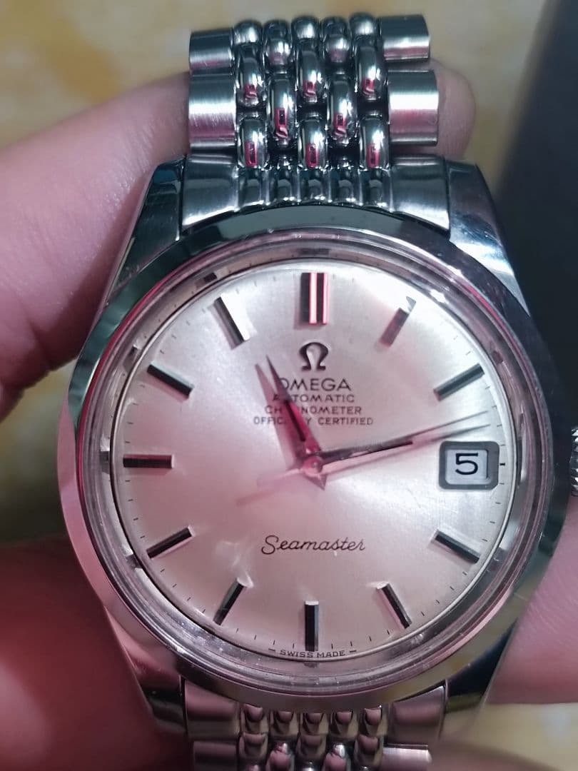 希少オメガシーマスタークロノメーターcal.564 自動巻 純正ベルト美品