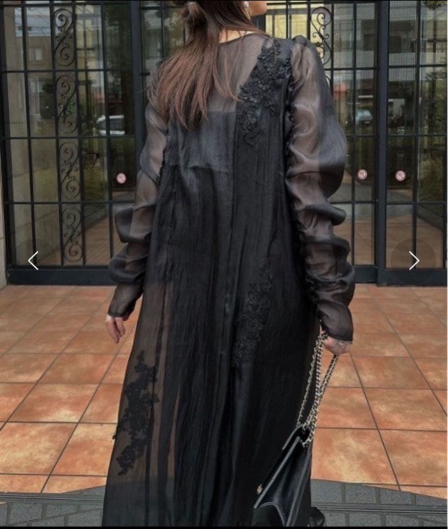 ウィルフリー オケージョン シアーモチーフ レース ワンピース セットワンピ