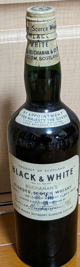 ウィスキー　BLACK＆WHITE　　古酒