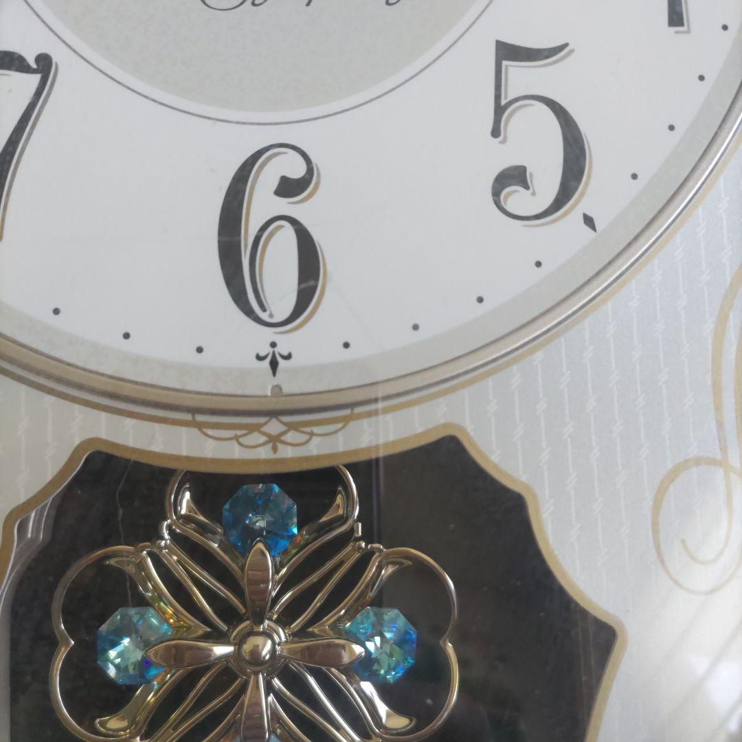 高音質16和音メロディー　スワロフスキー社製クリスタライズつき　掛時計