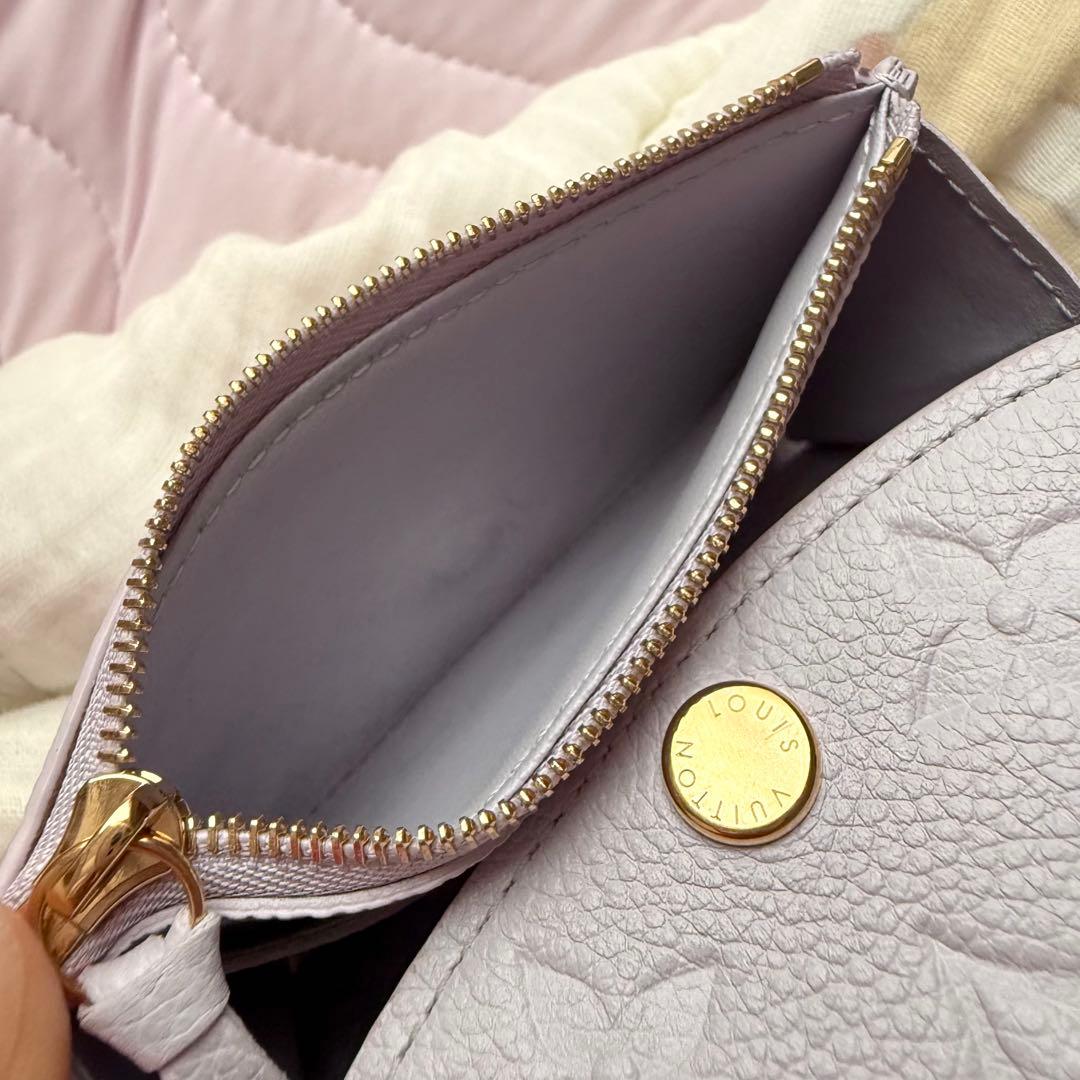 LOUIS VUITTON 財布 ポルトモネ・ロザリ ミスティライラック