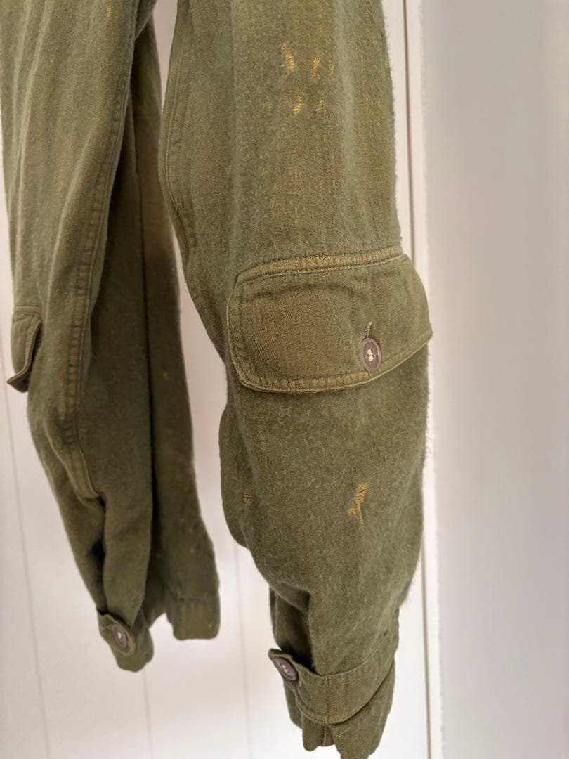 軍もの　ミリタリー　カバーオール　小さめ　つなぎ　フライトスーツ