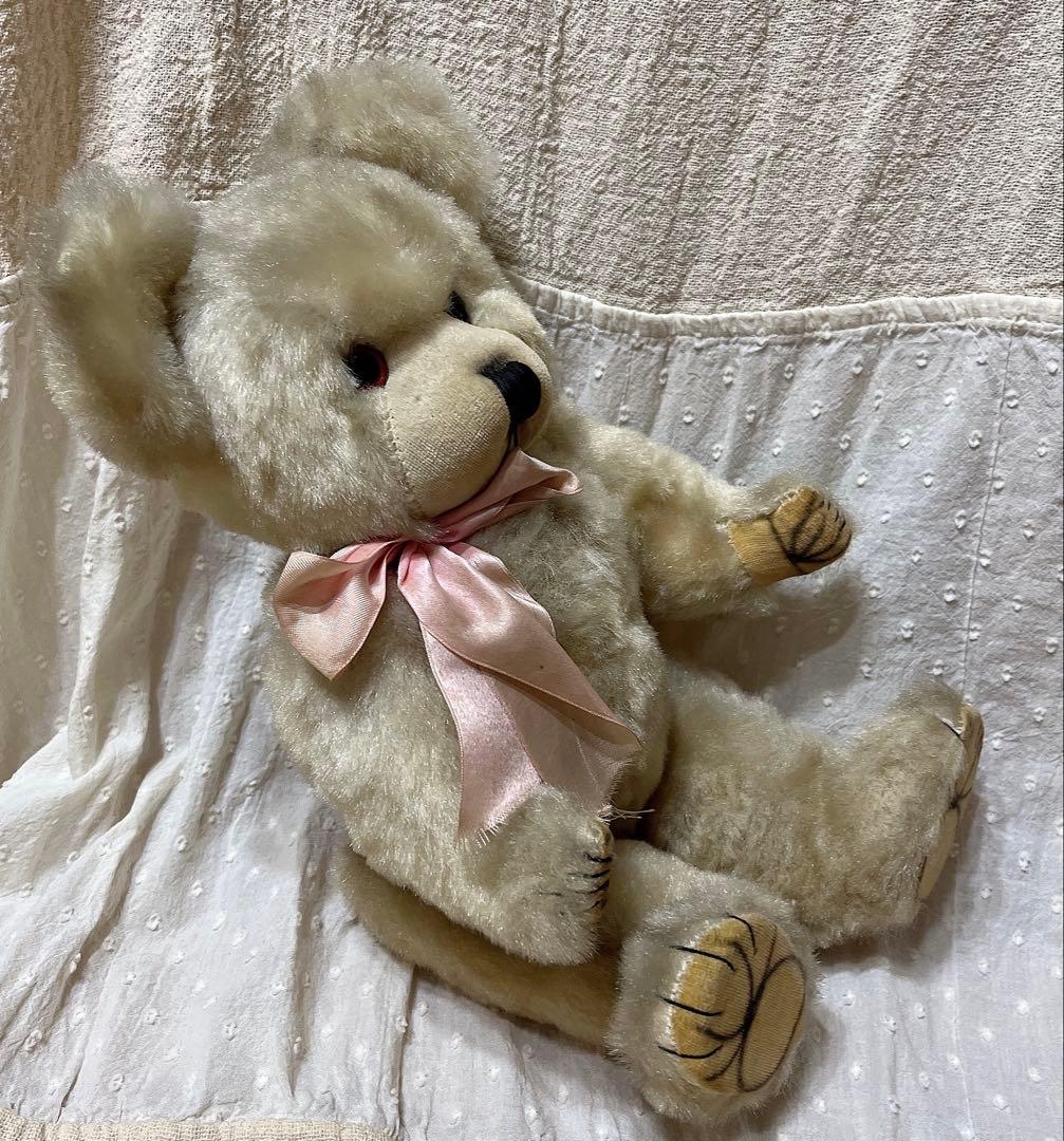 当時物　昭和レトロ　ぬいぐるみ　くま　テディベア　レトロ　人形　アンティーク