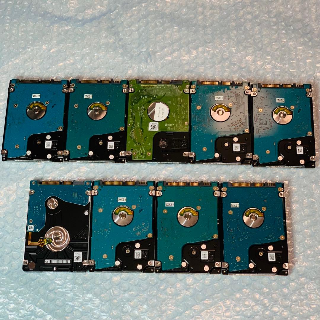 【ジャンク】HDD 1TB 9個セット　TOSHIBA　WD Blueなど