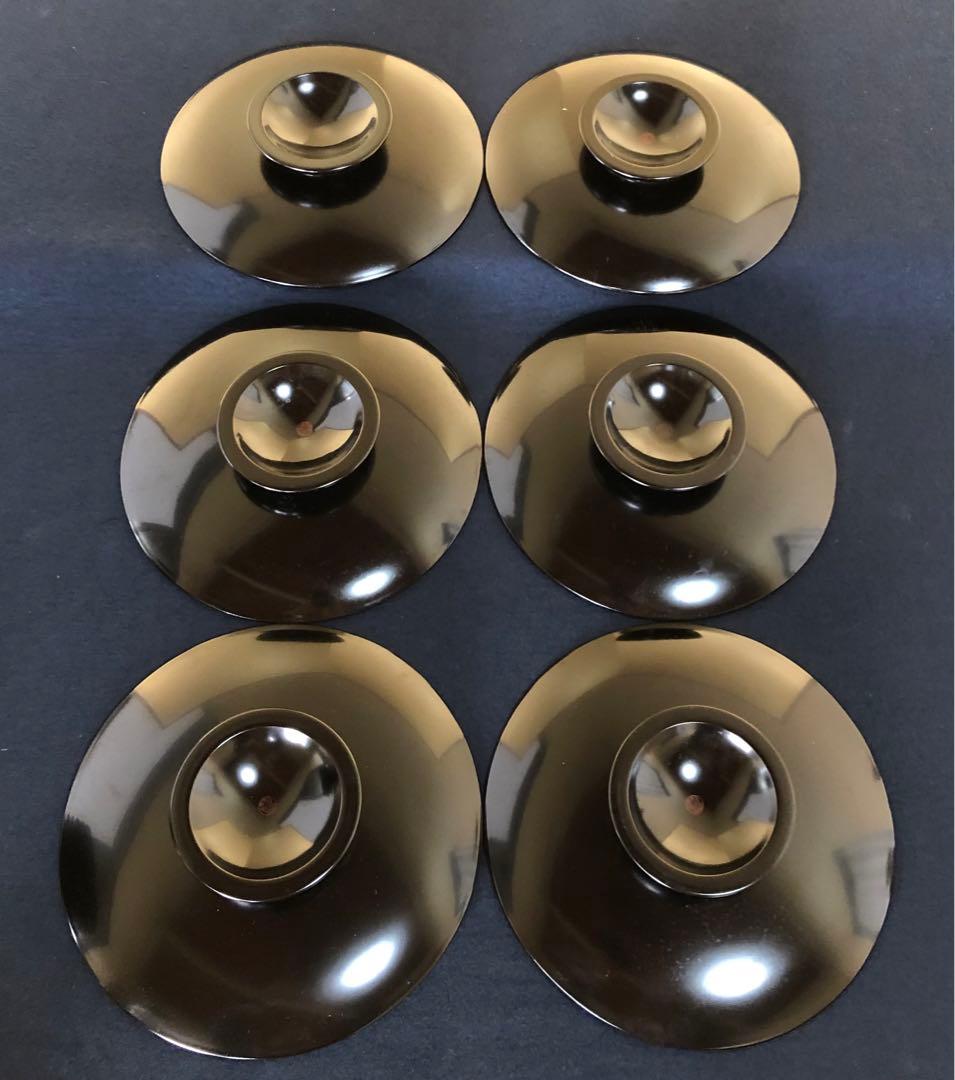 《R》煎茶 絵変り草花蒔絵 茶托12客 橋本春路作 251016い3