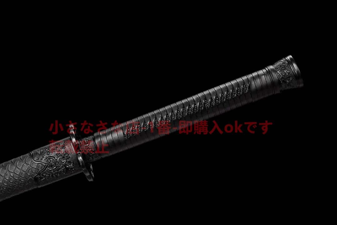 武具　刀装具　日本刀　模造刀   居合刀 横刀  直刀 黒金古刀~斬風