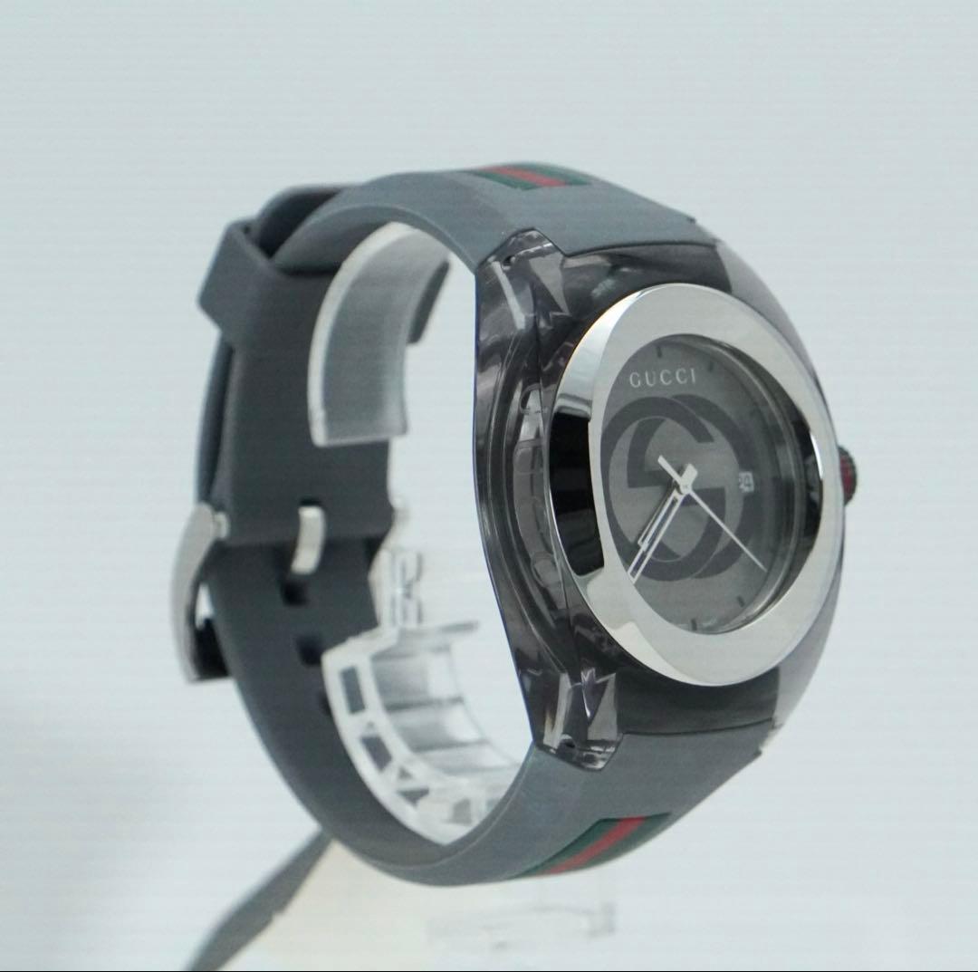 【箱付き】GUCCI グッチ シンク 人気のシェリーライン メンズ ラバーベルト