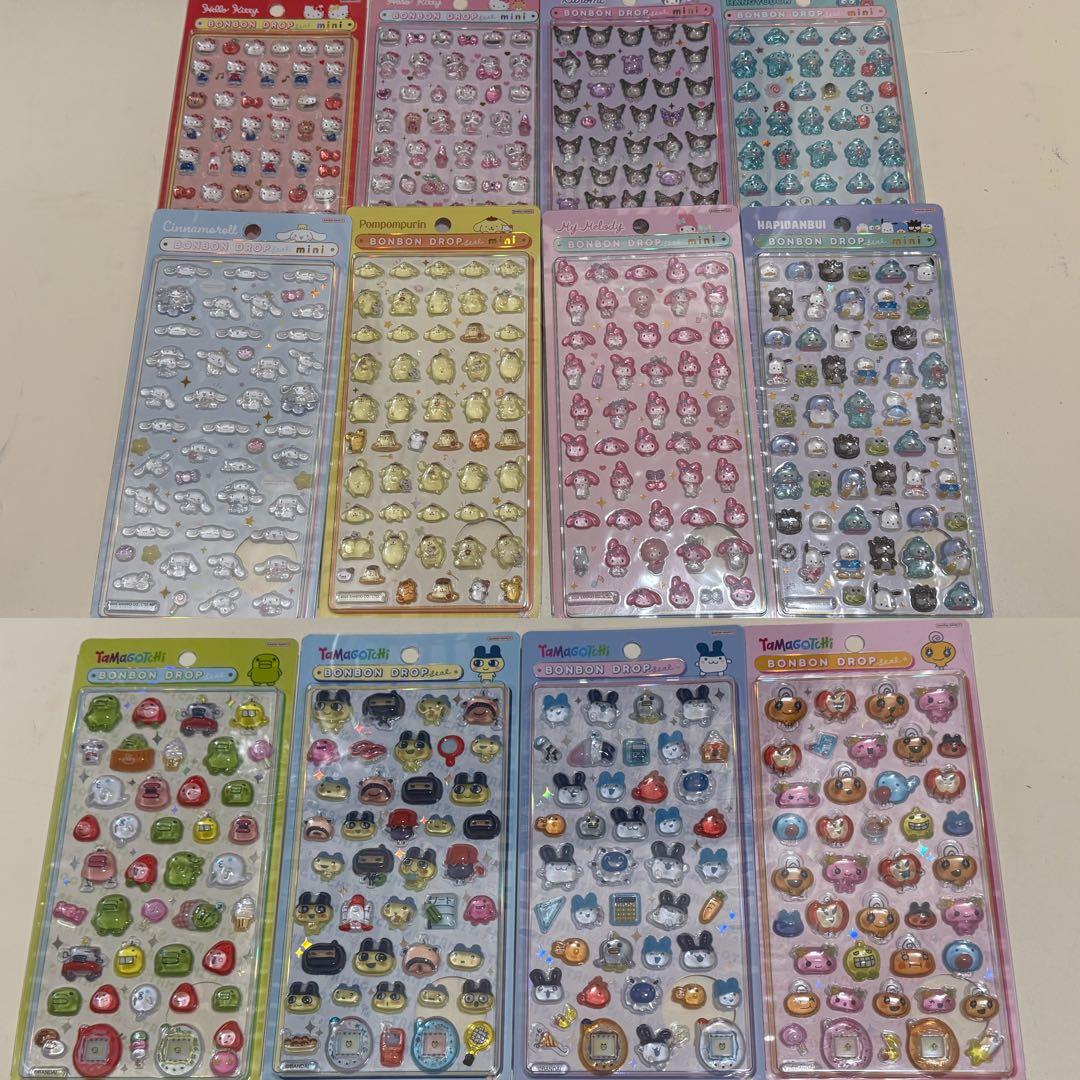 [正規品]ボンボンドロップシールサンリオたまごっち12点セット