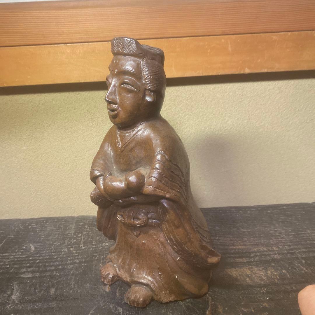陶器製　マリヤ観音置物