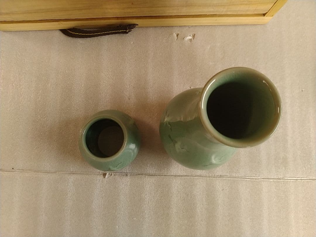 高麗青磁 青珍窯 梁命煥作 皆具茶器 茶道具