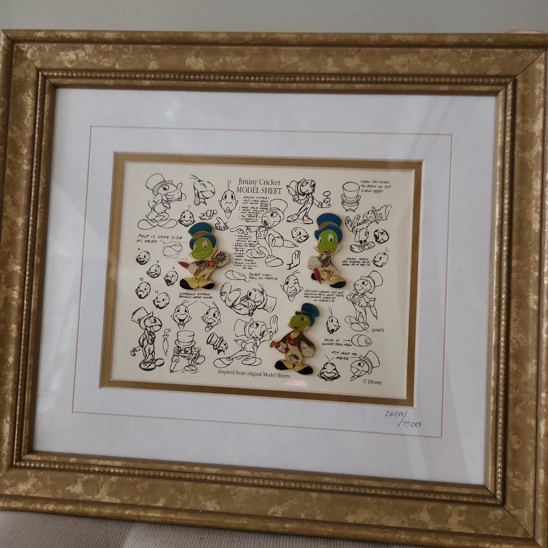 ディズニー　ピノキオ　ジミニークリケット　ディズニーワールド　ピンズ　難有