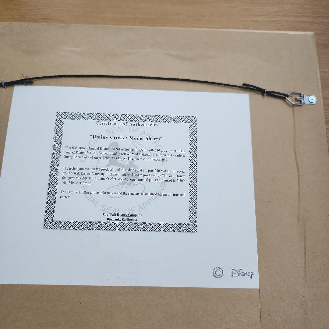 ディズニー　ピノキオ　ジミニークリケット　ディズニーワールド　ピンズ　難有