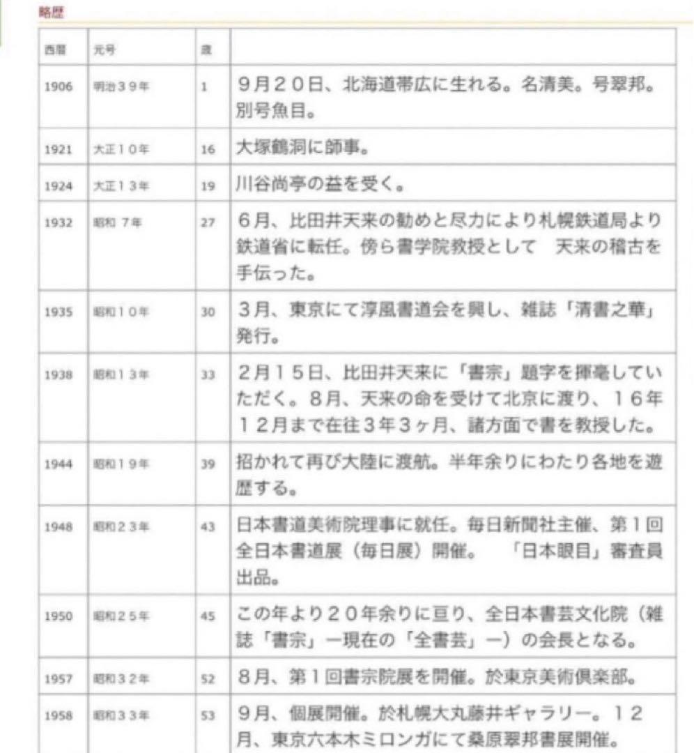 【希少！一点物！入手困難！】桑原翠邦先生　書作品　銅板　「宗」