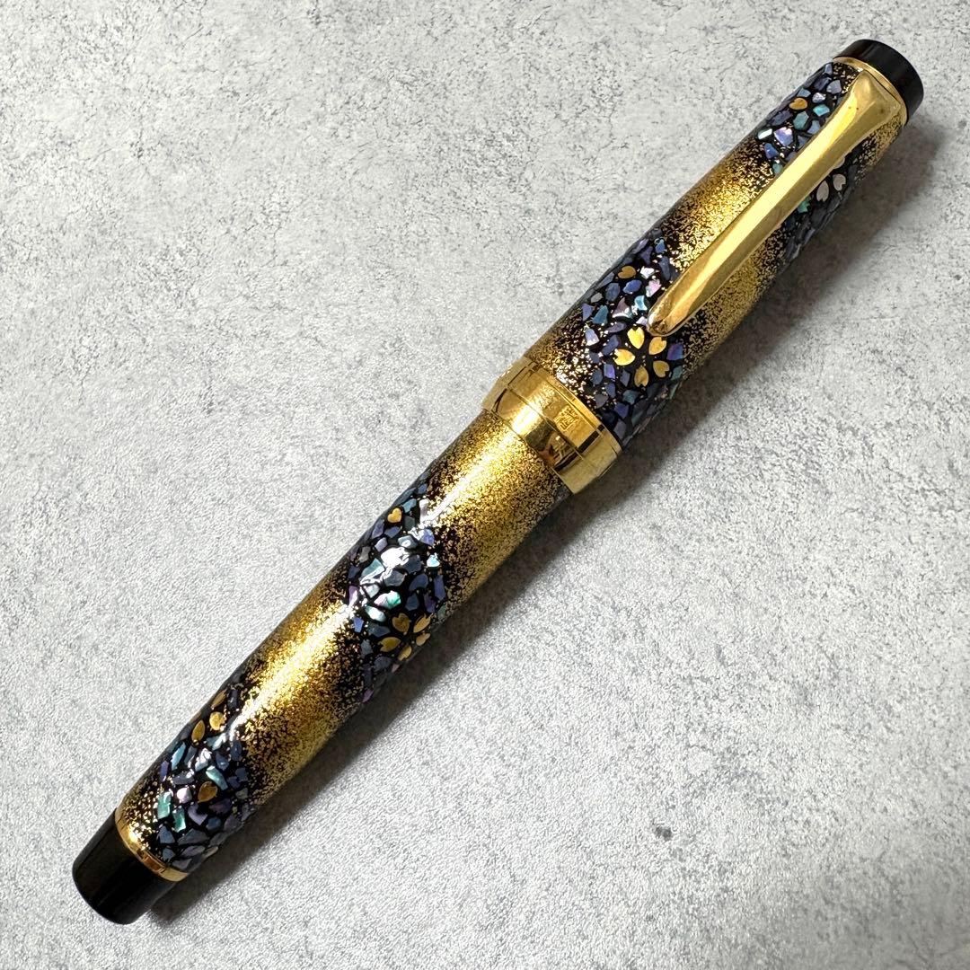 【超レア】セーラー万年筆 21K 内閣総理大臣特別慰労品 螺鈿蒔絵 桜流れ