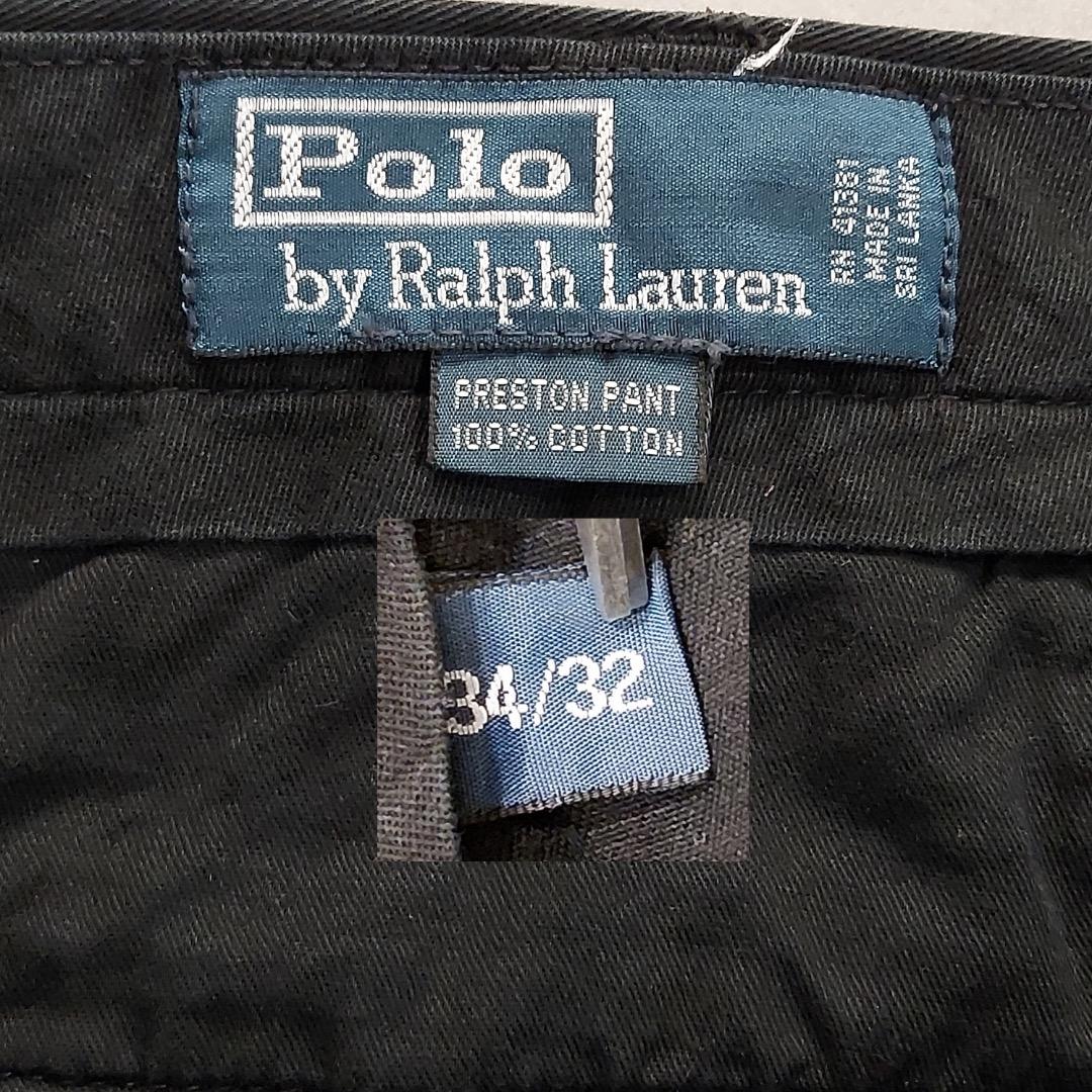 ポロバイ ラルフローレン W34 ポロチノ チノパン ボトム 黒 17875