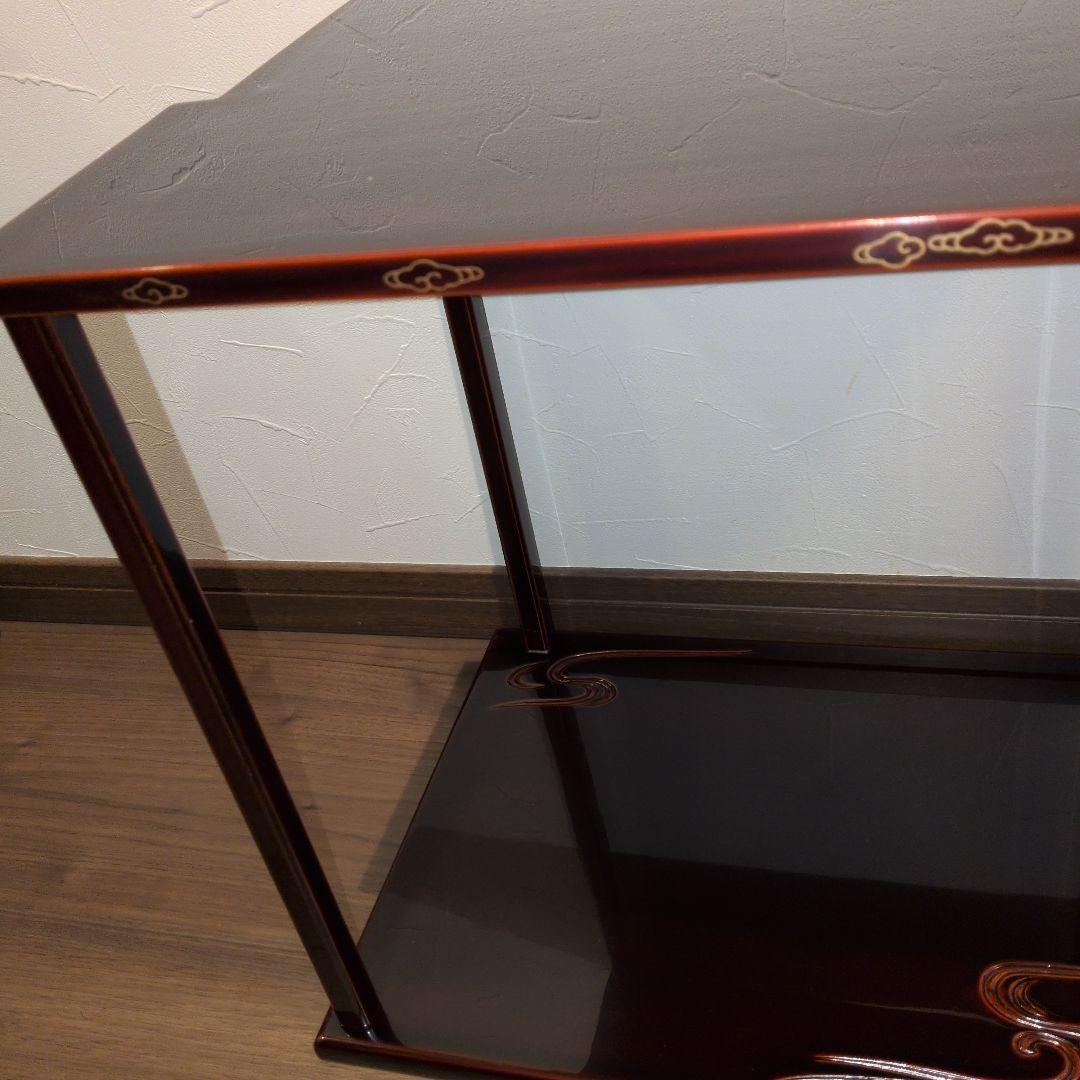 山雲棚 茶道具 木製 漆塗り 組立式 木箱入り 美品