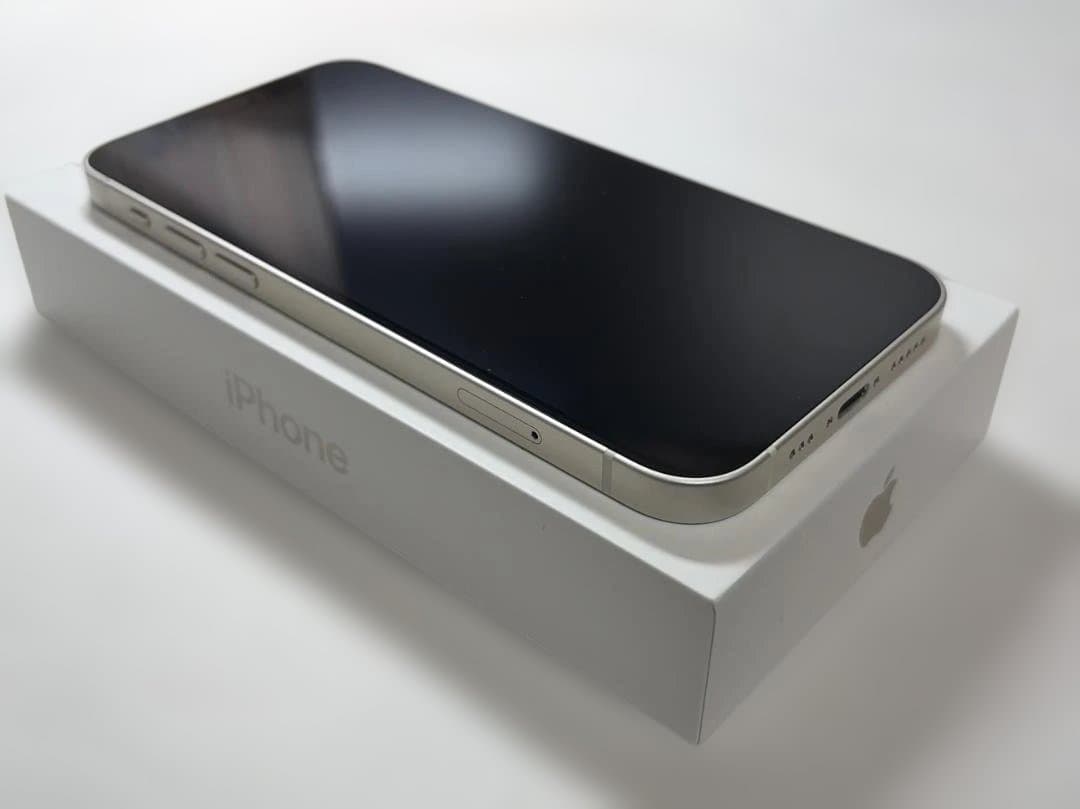 iPhone12本体 128GB White 付属品/おまけ付き 最大容量75%