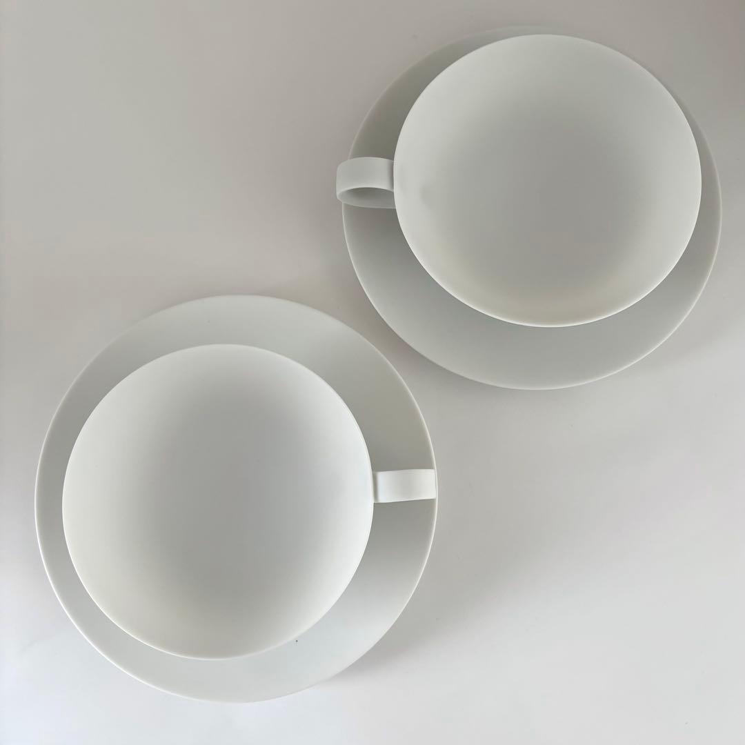 森岡希世子 白磁 C&S 2客セット 未使用