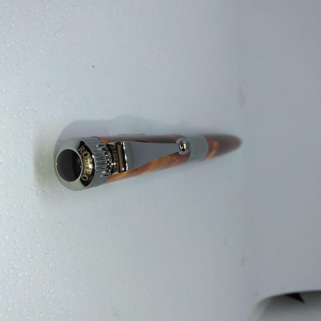 ROMEO No.3　イタリアンアンバー　ボールペン 　細軸