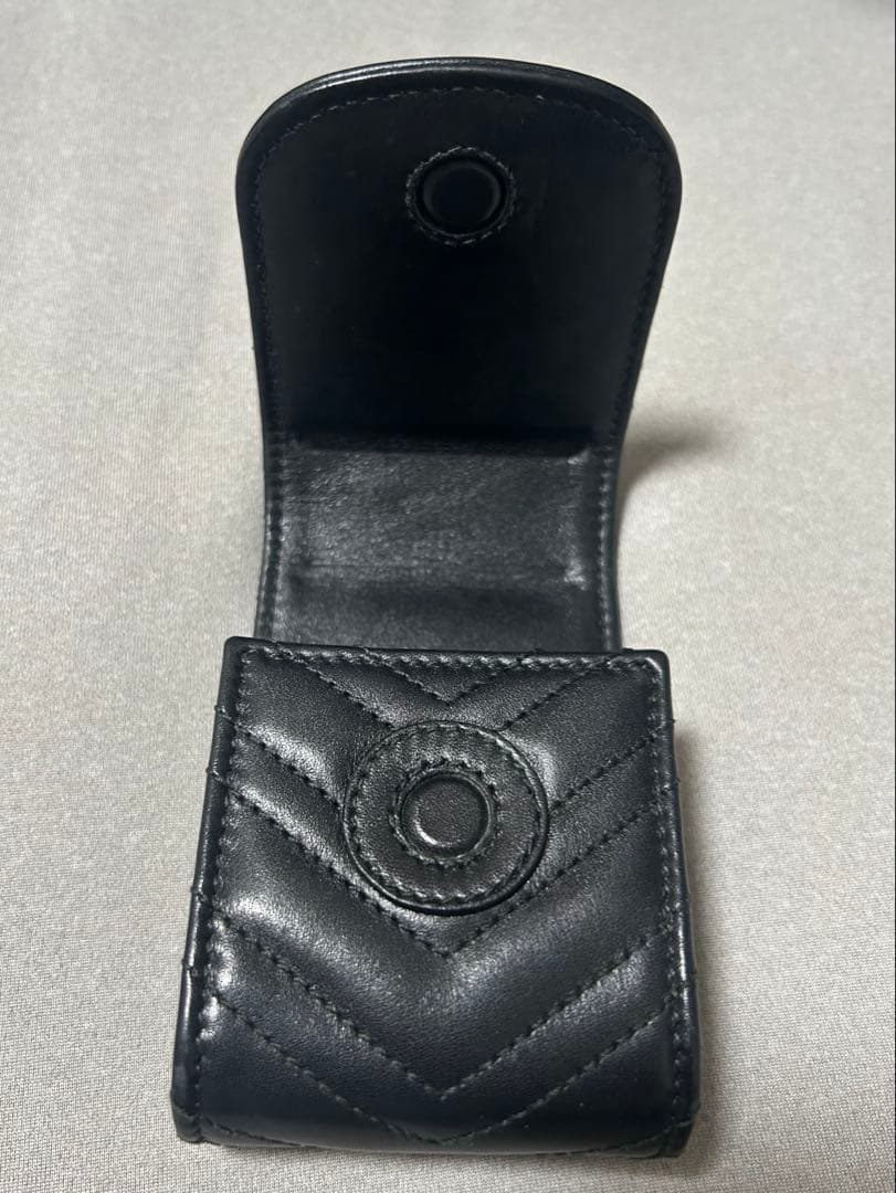 GUCCI グッチ GGマーモント シガレットケース レザー 本革 ブラック