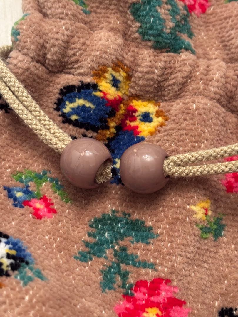 FEILER ハイジ 巾着ショルダーバッグ ベージュ