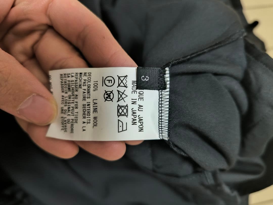 GroundY　カラスパンツ　ギャバジン　24AW GO-P09-100