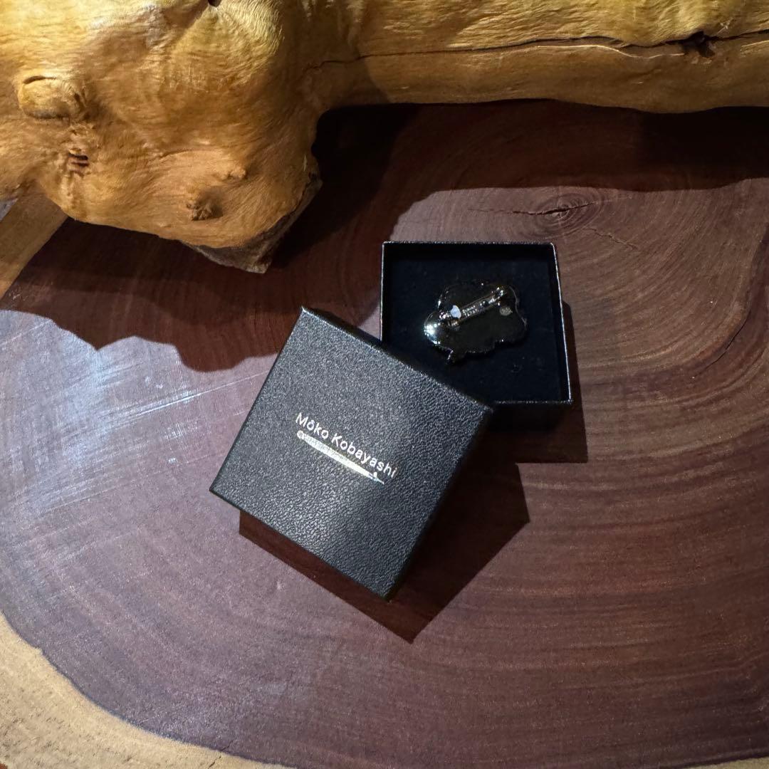 小林モー子 さん 希少なバター色 吹き出しシリーズ saiut やあ ブローチ